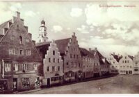 Schrobenhausen - Blick auf der Marktplatz mit der "Zeil"